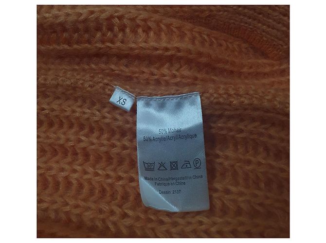 Baum und Pferdgarten Cardigan Orange Mohair - Ansicht 7