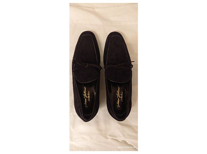 Silvano Lattanzi Pantofola suede nero - vista 2