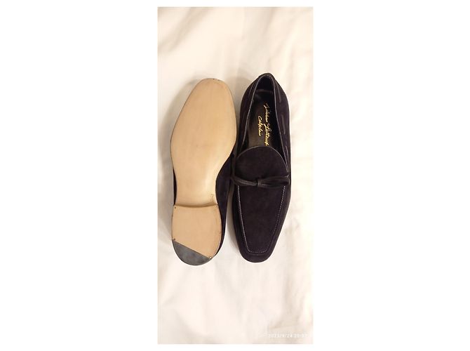 Silvano Lattanzi Pantofola suede nero - vista 4