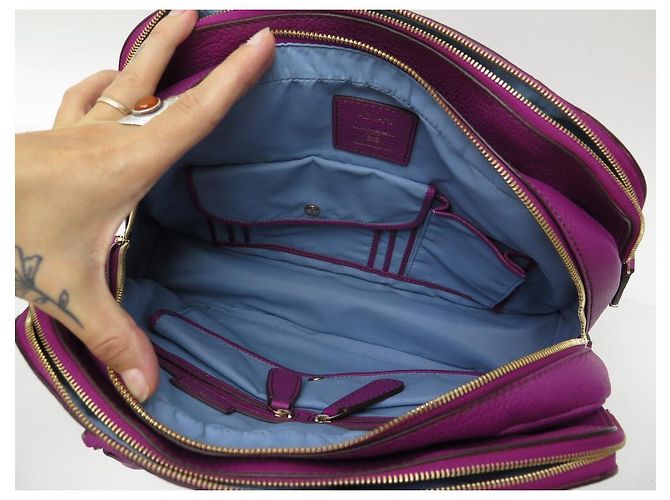 NOVA BOLSA LANCEL ADJANI GM EM COURO SEMENTE FUSHIA BOLSA DE COURO NOVA - vista 10
