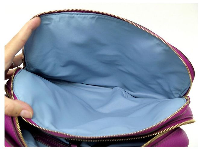 NOVA BOLSA LANCEL ADJANI GM EM COURO SEMENTE FUSHIA BOLSA DE COURO NOVA - vista 12