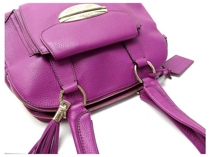 NOVA BOLSA LANCEL ADJANI GM EM COURO SEMENTE FUSHIA BOLSA DE COURO NOVA - vista 3