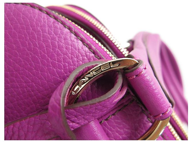 NOVA BOLSA LANCEL ADJANI GM EM COURO SEMENTE FUSHIA BOLSA DE COURO NOVA - vista 6