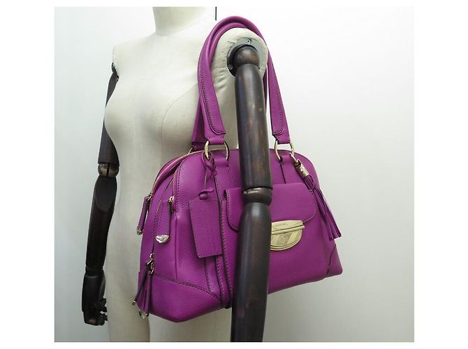 NOVA BOLSA LANCEL ADJANI GM EM COURO SEMENTE FUSHIA BOLSA DE COURO NOVA - vista 7