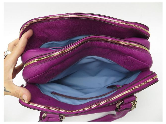 NOVA BOLSA LANCEL ADJANI GM EM COURO SEMENTE FUSHIA BOLSA DE COURO NOVA - vista 8