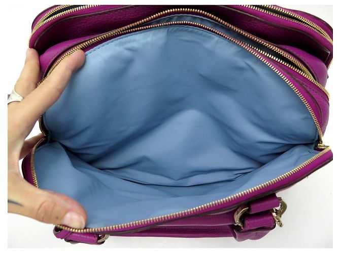 NOVA BOLSA LANCEL ADJANI GM EM COURO SEMENTE FUSHIA BOLSA DE COURO NOVA - vista 9