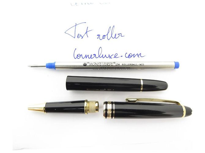 MONTBLANC PENNA A SFERA MEISTERSTUCK CLASSIC MB132457 PENNA ROLLER DORE Nero - vista 12