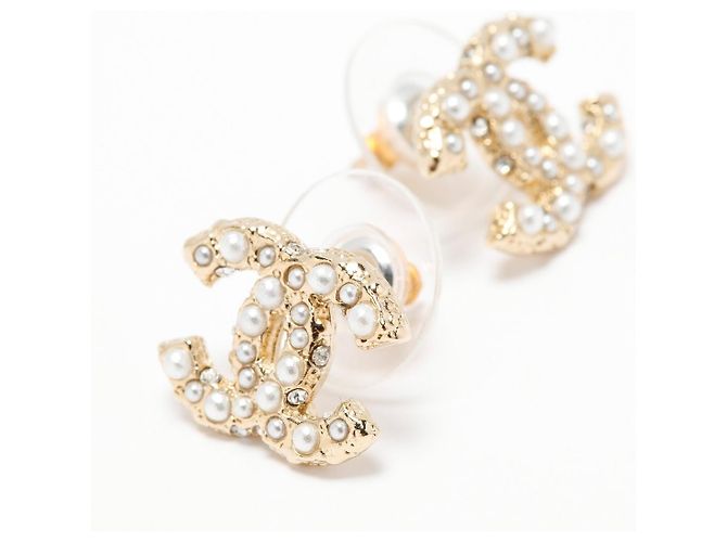 Chanel CC Diamanti e perle fantasia D'oro - vista 4