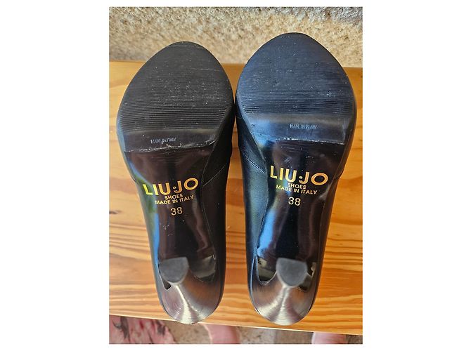 Mocassini Liu.Jo in pelle nera con cristallo Swarovski Nero - vista 4