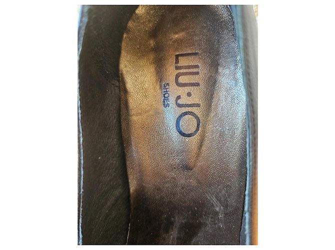 Mocassini Liu.Jo in pelle nera con cristallo Swarovski Nero - vista 6