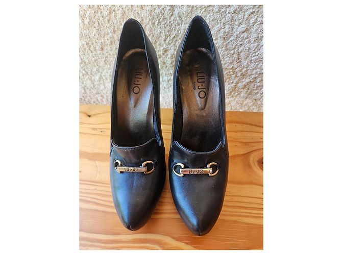 Mocassini Liu.Jo in pelle nera con cristallo Swarovski Nero - vista 8