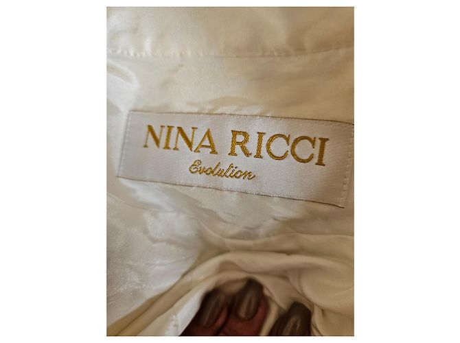 Gabardina Nina Ricci blanca Blanco - vista 2