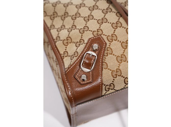 Borsa Gucci X Balenciaga Hacker Project GG Neo Classic Marrone Media - vista 15