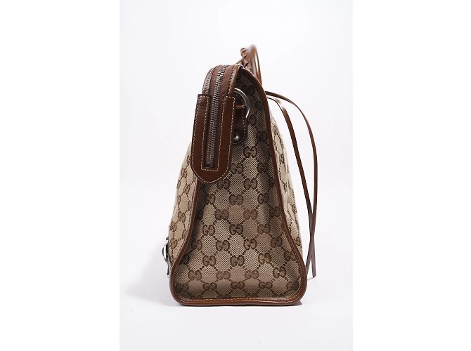 Borsa Gucci X Balenciaga Hacker Project GG Neo Classic Marrone Media - vista 4