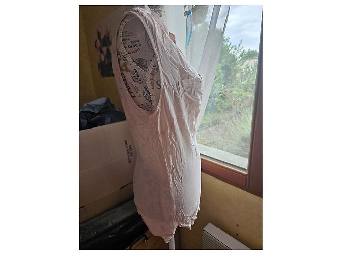 Autre Marque Camisa sin mangas Malvin rosa de viscosa talla 44 - vista 2