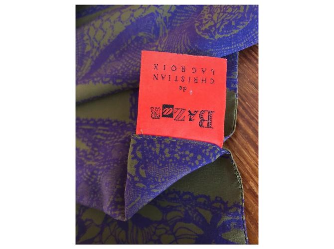 Sciarpa Christian Lacroix Bazaar in seta multicolore - vista 3