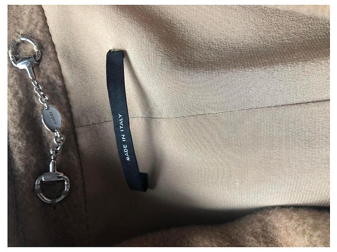 Cappotto Gucci Camel Marrone - vista 5