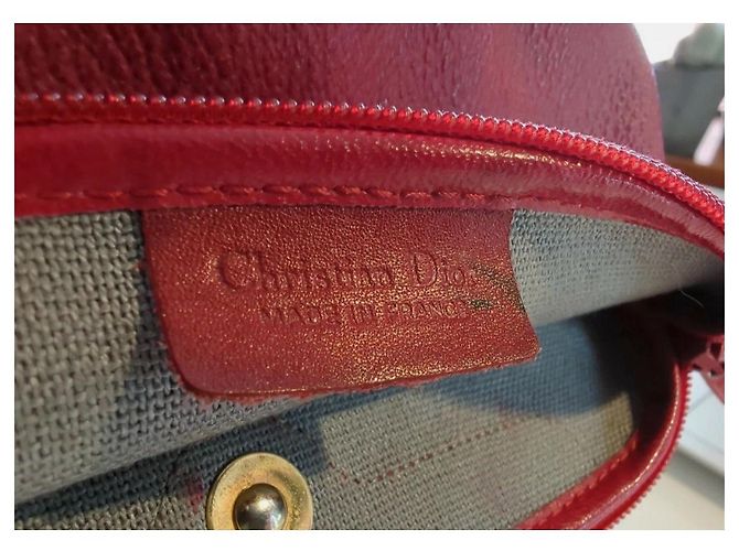 Abeille Clutch Dior Honeycomb em couro vermelha Vermelho - vista 3
