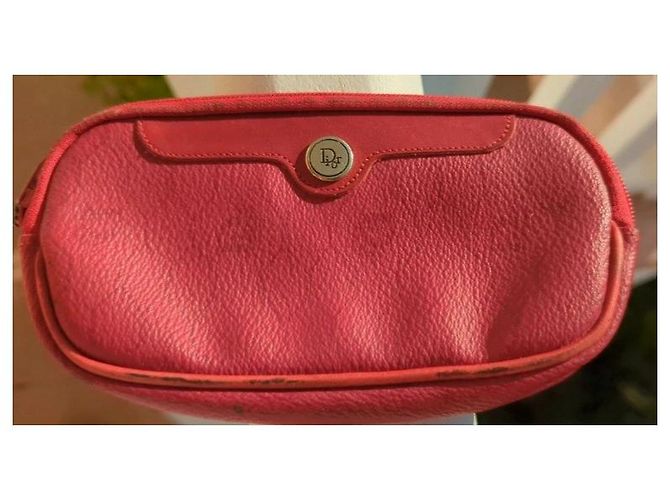 Abeille Clutch Dior Honeycomb em couro vermelha Vermelho - vista 5