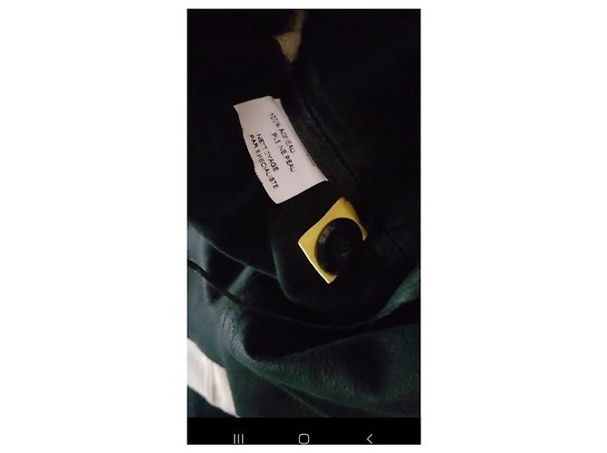 Autre Marque Lammfell Trenchcoat Schwarz - Ansicht 7