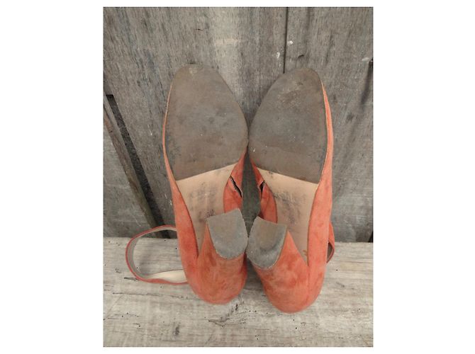 botas bajas Chloé p 38,5 Naranja - vista 5
