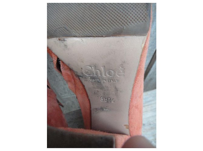 botas bajas Chloé p 38,5 Naranja - vista 6