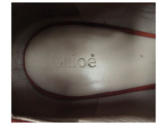 botas bajas Chloé p 38,5 Naranja - vista 7