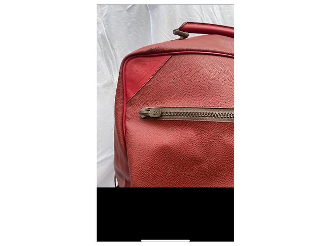 Louis Vuitton America's Cup Mallette en Toile Enduite Rouge - vue 2