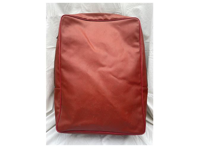 Louis Vuitton America's Cup Mallette en Toile Enduite Rouge - vue 5