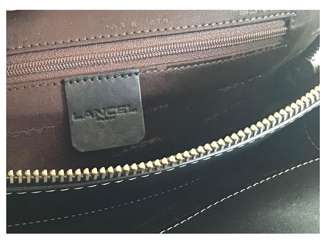Borsa a mano Lancel in pelle nera Nero - vista 7