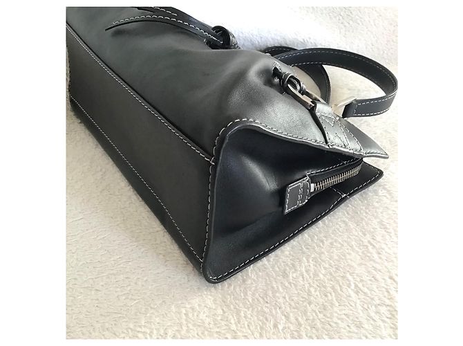 Borsa a mano Lancel in pelle nera Nero - vista 8