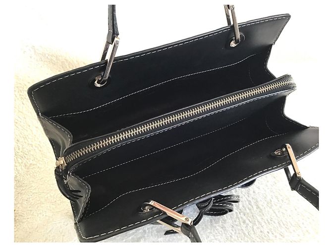Borsa a mano Lancel in pelle nera Nero - vista 9
