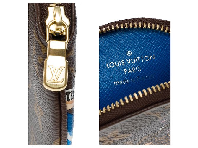 Vivienne LOUIS VUITTON Accessoire aus braunem Canvas - 101336 - Ansicht 4