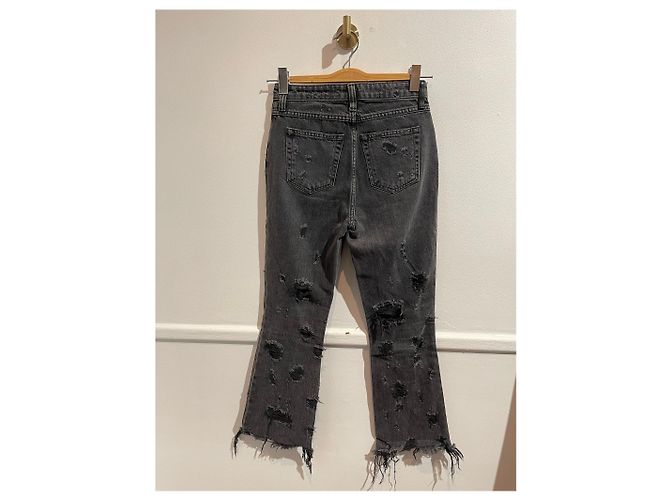 Jeans ALEXANDER WANG T.US 25 Cotone Nero - vista 3