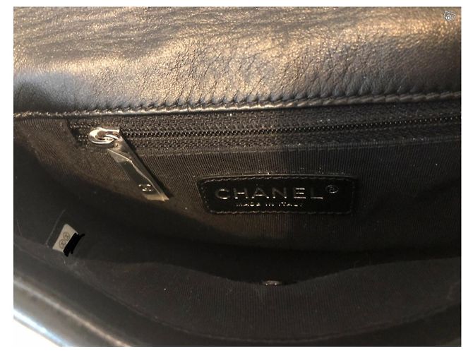 CHANEL Mini Flap Bag in Black Patent Braided Leather - view 4