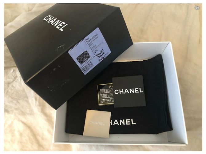 CHANEL Mini Flap Bag in Black Patent Braided Leather - view 5