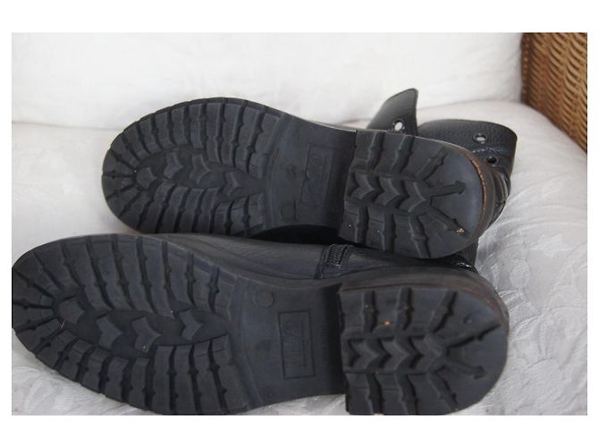 Stivaletti in pelle Maison Martin Margiela neri - vista 6