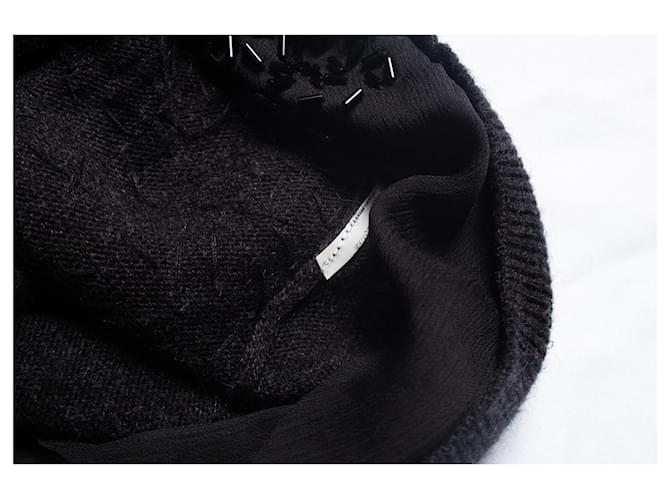 Autre Marque Adolfo Dominquez, graue Strickjacke mit Perlen - Ansicht 5