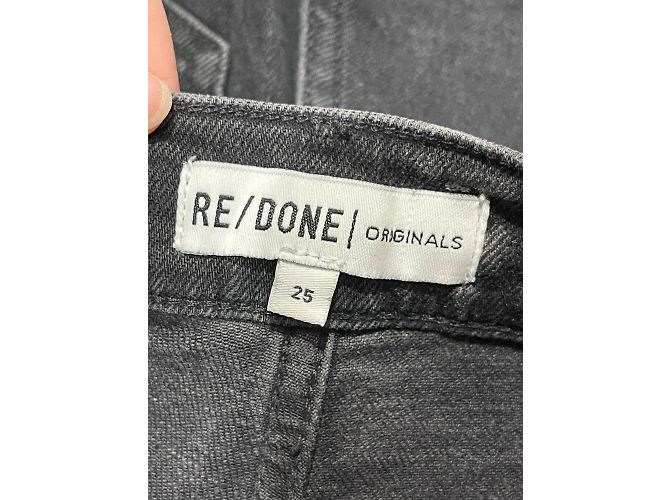 Jeans RE/DONE T.US 25 Cotone Nero - vista 4