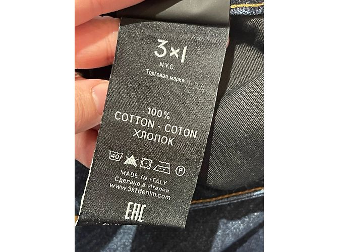Autre Marque Jeans 3X1 T.US 29 Cotone Blu - vista 6