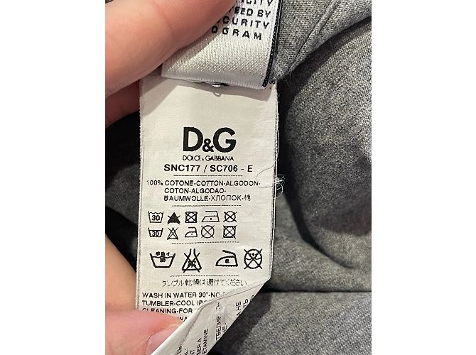 DOLCE & GABBANA Tops T.Internacional M Algodón Gris - vista 6