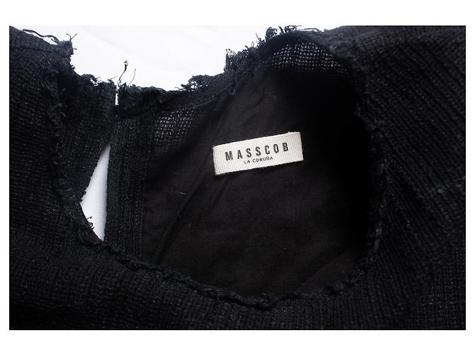 Masscob, Schwarzes Leinenkleid - Ansicht 6