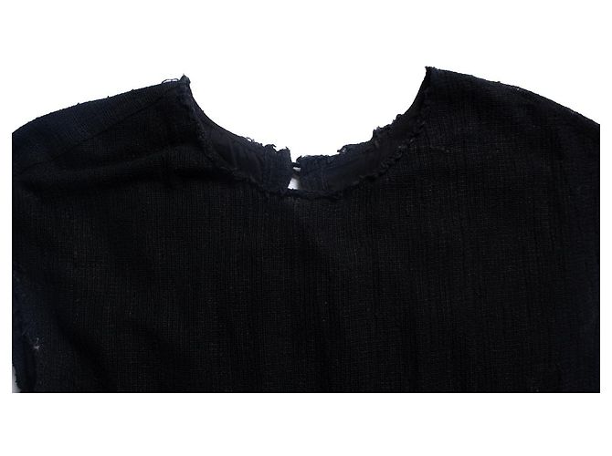 Masscob, Schwarzes Leinenkleid - Ansicht 7