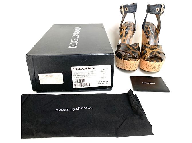 Dolce & Gabbana Keilabsatz Mules Leopardenmuster und Blauem Denim Leopardenprint - Ansicht 12
