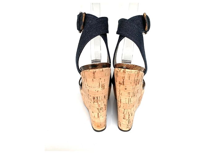 Dolce & Gabbana Keilabsatz Mules Leopardenmuster und Blauem Denim Leopardenprint - Ansicht 6