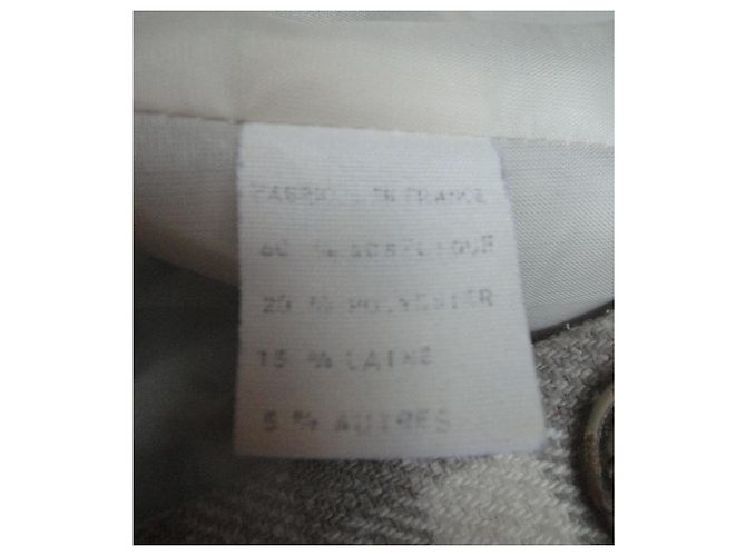 Autre Marque Chaqueta vintage 80Carole Richard t 40 Beige - vista 3