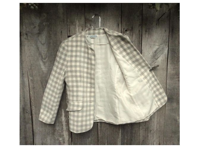 Autre Marque Chaqueta vintage 80Carole Richard t 40 Beige - vista 4