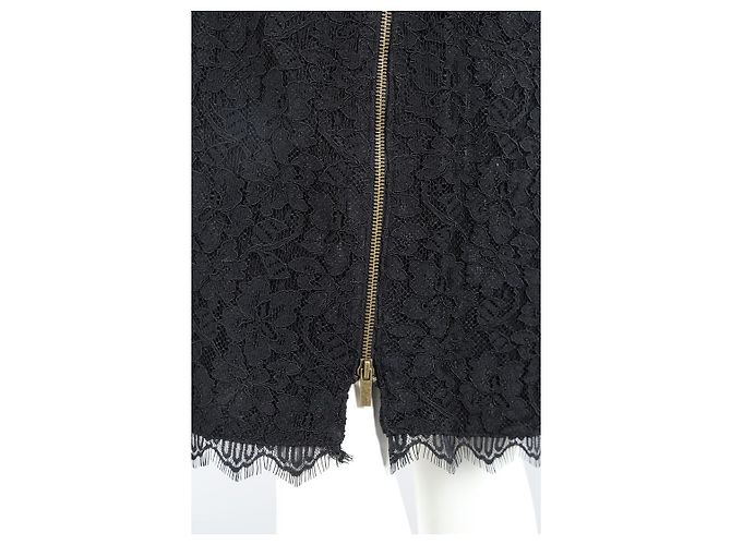 Diane Von Furstenberg DvF schwarzes Zarita Langes Spitzenkleid - Ansicht 6