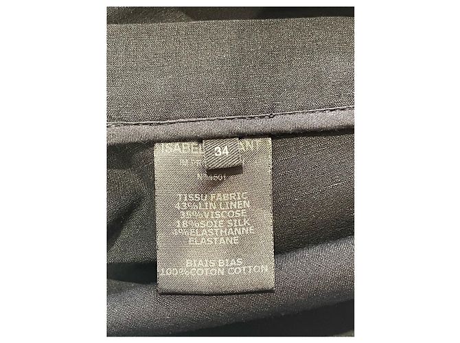 Faldas ISABEL MARANT T.International XS Lino Negro - vista 5