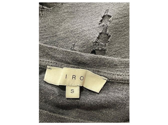IRO Tops T.International S Lino Gris - vista 4